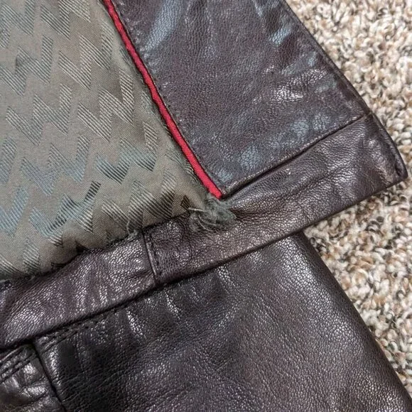 Wilsons Leather Vintage Jacket Size Medium Brown - Picture 9 of 10